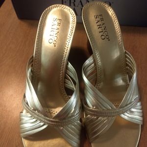 Franco Sarto gold heels size 9